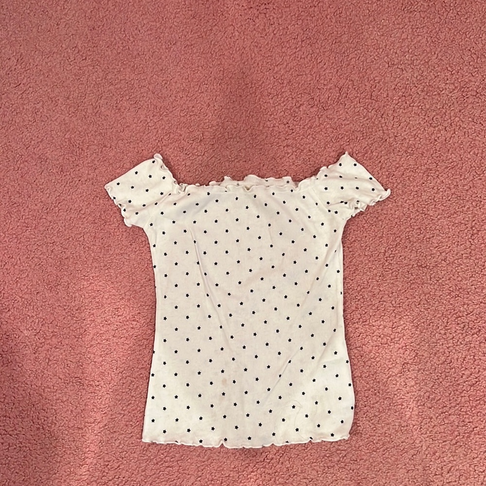 Hollister Off the Shoulder Stars Top